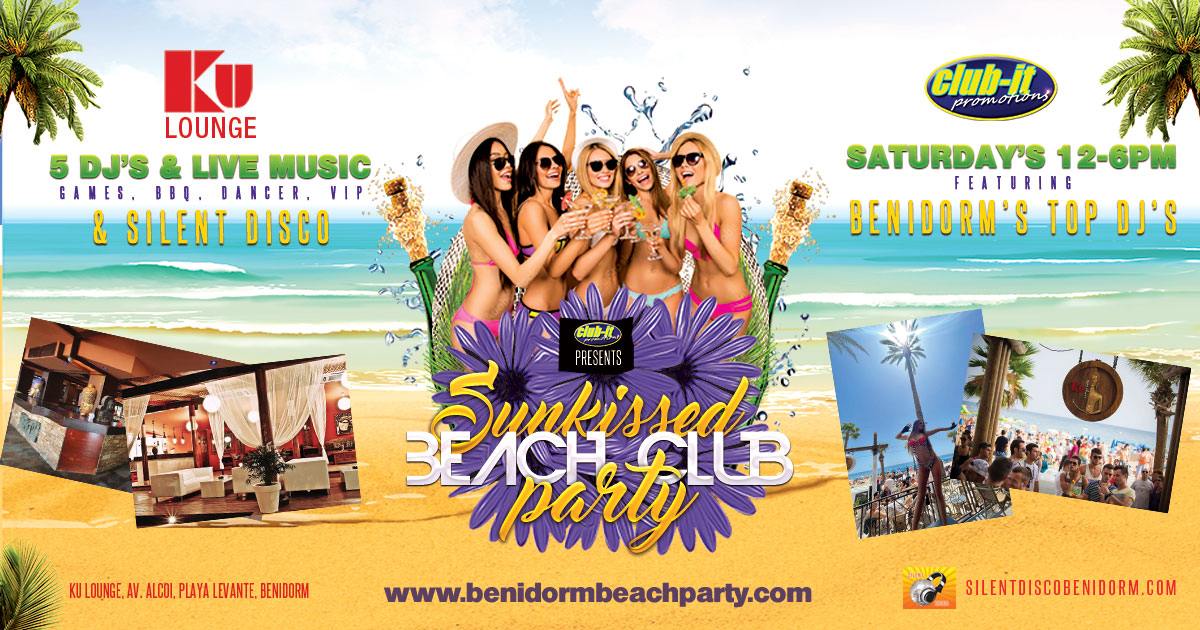 Benidorm Sunkissed Beach Club Stag or Hen Party