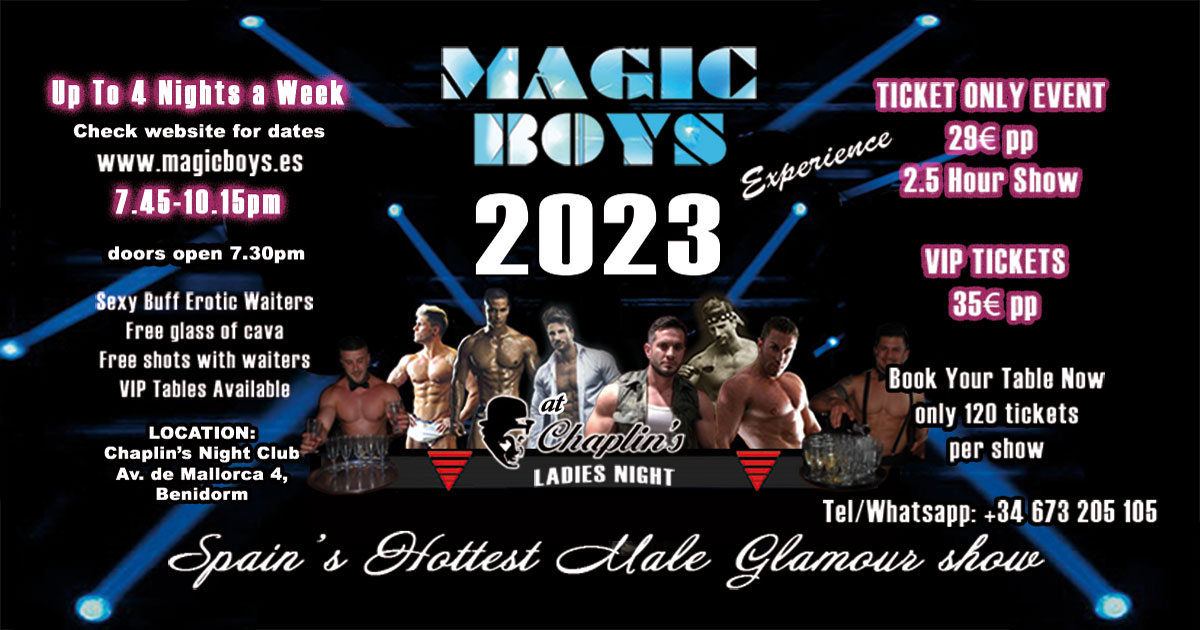 Magic Boys Benidorm Hen Party strip show