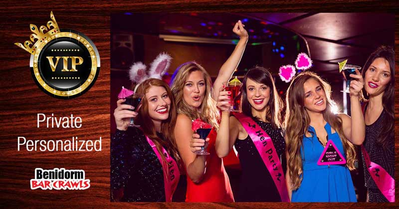 Private VIP Hen Party Benidorm Bar Crawl